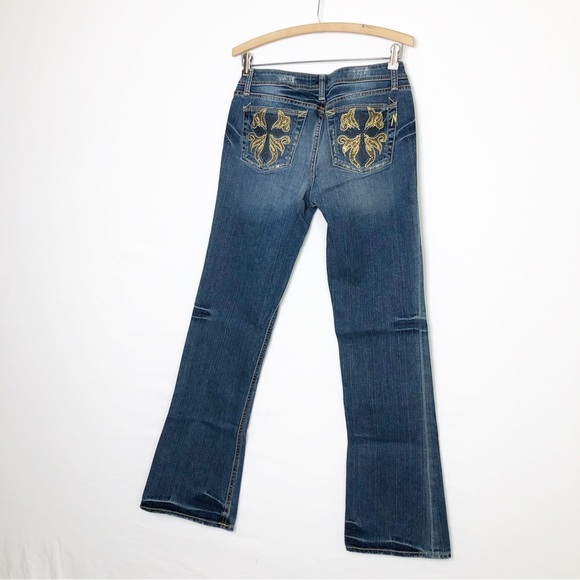 MARCIANO boot cut low rise sequin pocket Jeans - Picture 9 of 11